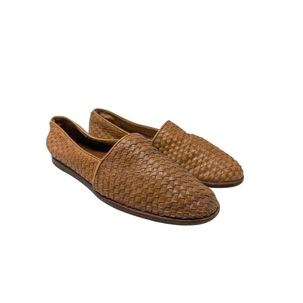 Nisolo Island Woven Leather Loafers Brown Slip On Shoes Men’s Size 9.5
